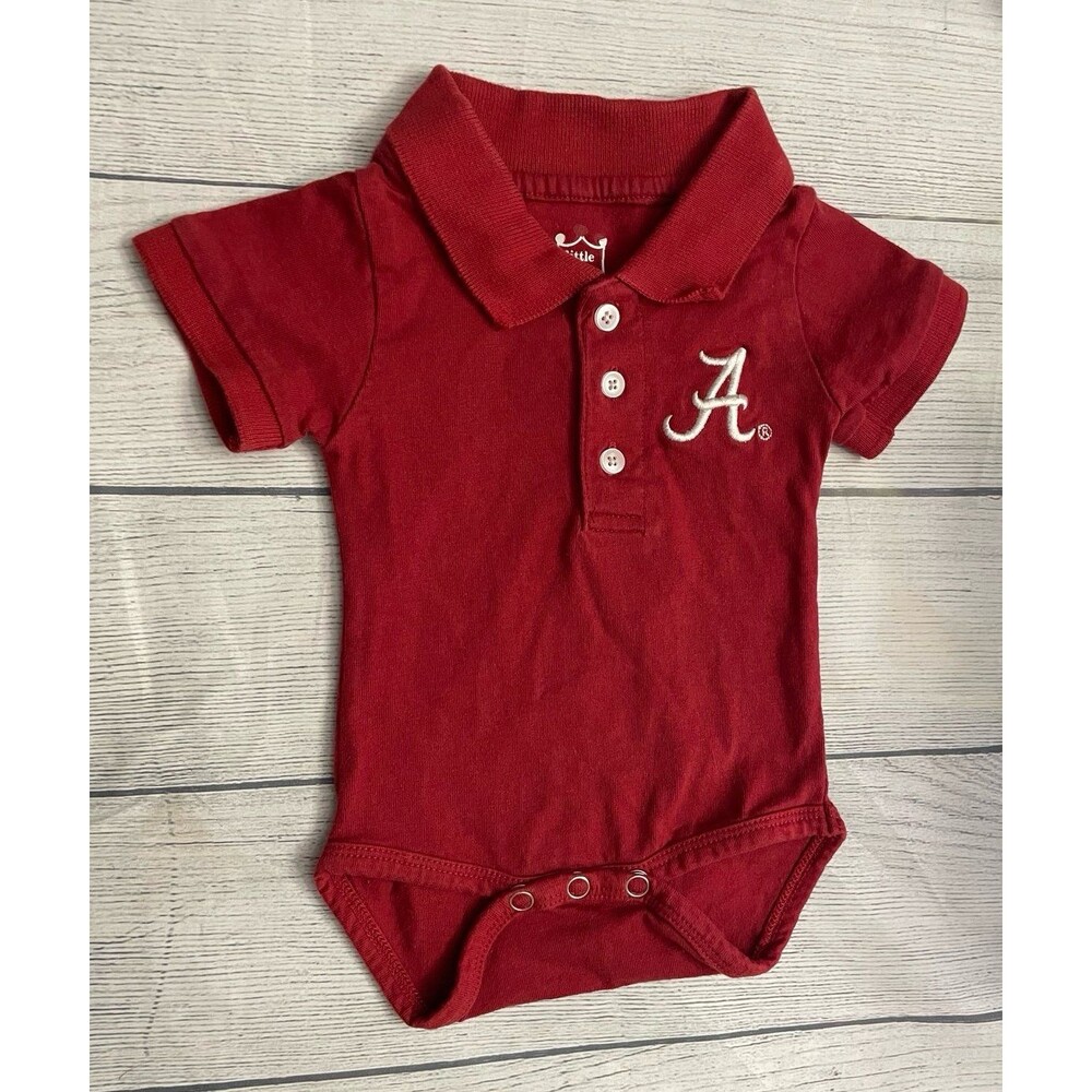 University of Alabama Crimson Tide Baby Onesie Bodysuit Outfit, Size 6 months